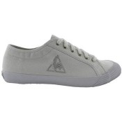 Le Coq Sportif Deauville Blanc/Silver Cotton Blanco - Chaussures Baskets Basses Rabais en ligne